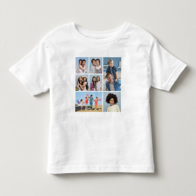Erstellen Sie Ihre eigene 7 FotoCollage Kleinkind T-shirt (Vorderseite)