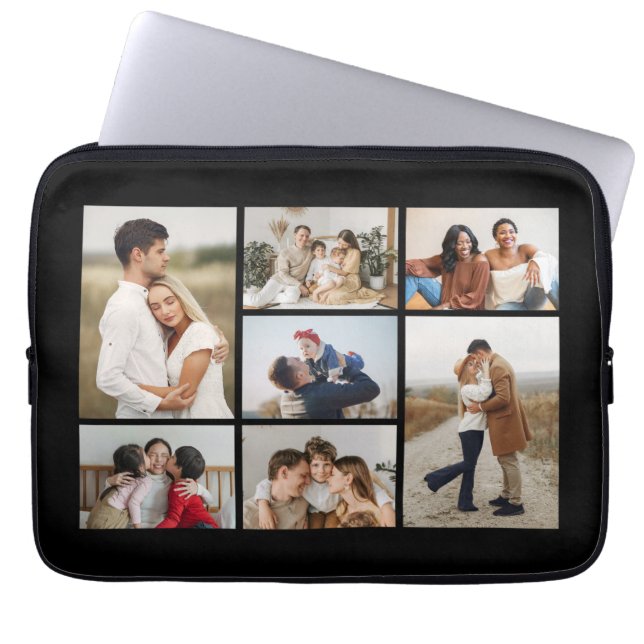 Erstellen Sie Ihre eigene 7 FotoCollage Laptopschutzhülle (Vorderseite)