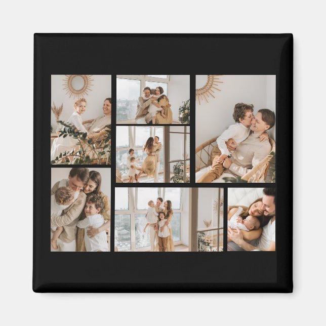 Erstellen Sie Ihre eigene 7 FotoCollage Magnet (Vorne)