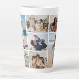 Erstellen Sie Ihre eigene 7 FotoCollage Milchtasse