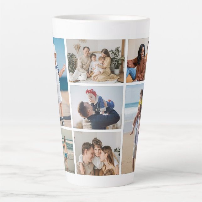 Erstellen Sie Ihre eigene 7 FotoCollage Milchtasse (Vorderseite)