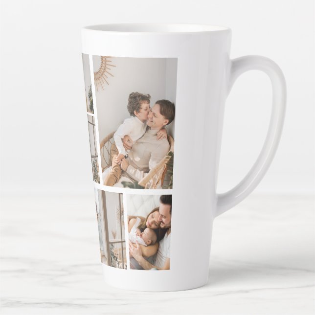 Erstellen Sie Ihre eigene 7 FotoCollage Milchtasse (Rechts)