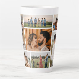 Erstellen Sie Ihre eigene 7 FotoCollage Milchtasse