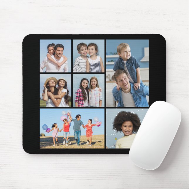 Erstellen Sie Ihre eigene 7 FotoCollage Mousepad (Mit Mouse)