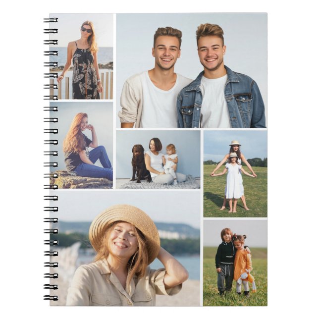 Erstellen Sie Ihre eigene 7 FotoCollage Notizblock (Vorderseite)