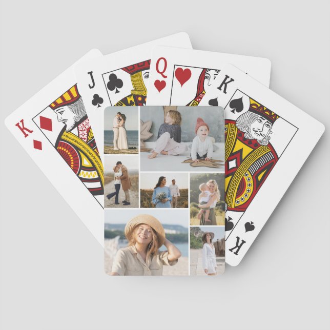 Erstellen Sie Ihre eigene 7 FotoCollage Spielkarten (Rückseite)