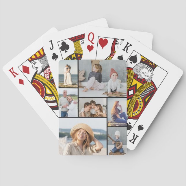 Erstellen Sie Ihre eigene 7 FotoCollage Spielkarten (Rückseite)