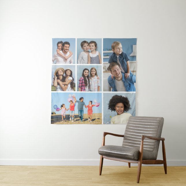 Erstellen Sie Ihre eigene 7 FotoCollage Wandteppich (Beispiel)
