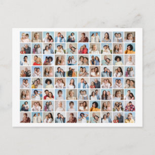 Erstellen Sie Ihre eigene 80-Foto-Collage, editier Postkarte