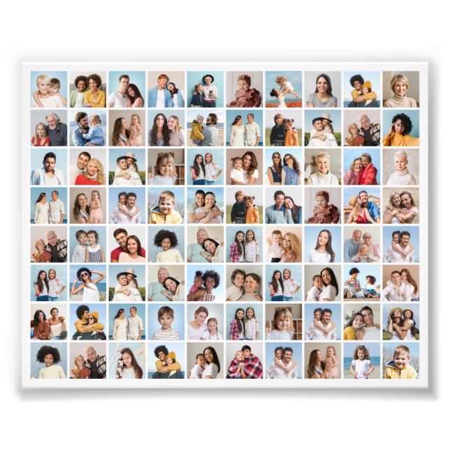 Erstellen Sie Ihre eigene 80 Foto Collage Foto Erw (Vorne)