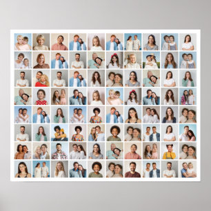 Erstellen Sie Ihre eigene 80-Foto-Collage Poster