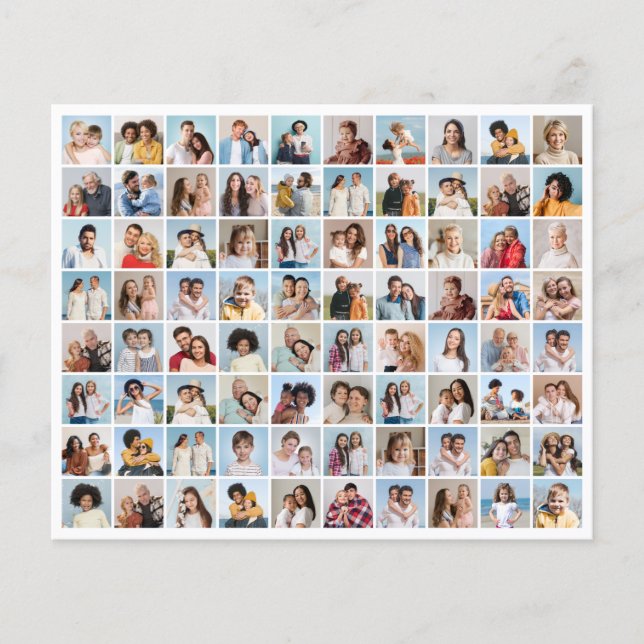 Erstellen Sie Ihre eigene 80-FotoCollage Flyer (Vorne)