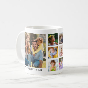 Erstellen Sie Ihre eigene 8-Familienfoto-Collage w Kaffeetasse