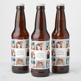 Erstellen Sie Ihre eigene 8-Foto-Collage Hinzufüge Bierflaschenetikett