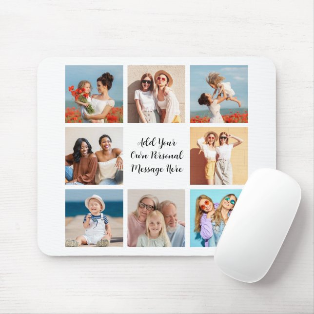 Erstellen Sie Ihre eigene 8-Foto-Collage Hinzufüge Mousepad (Mit Mouse)