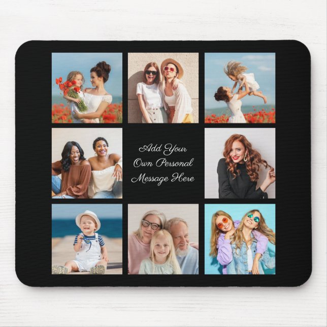 Erstellen Sie Ihre eigene 8-Foto-Collage Hinzufüge Mousepad (Vorne)