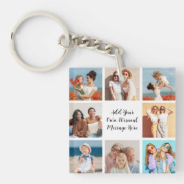 Erstellen Sie Ihre eigene 8-Foto-Collage Hinzufüge Schlüsselanhänger