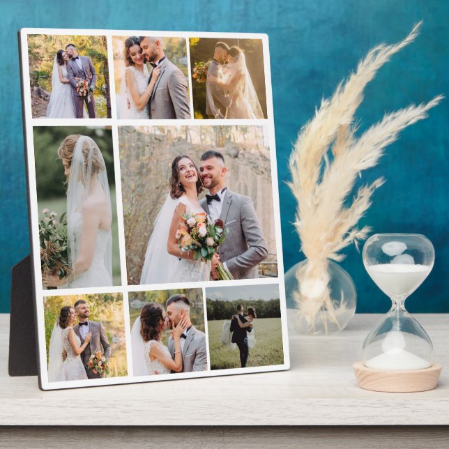 Erstellen Sie Ihre eigene 8-Foto-Hochzeitskollekti Fotoplatte (Seite)