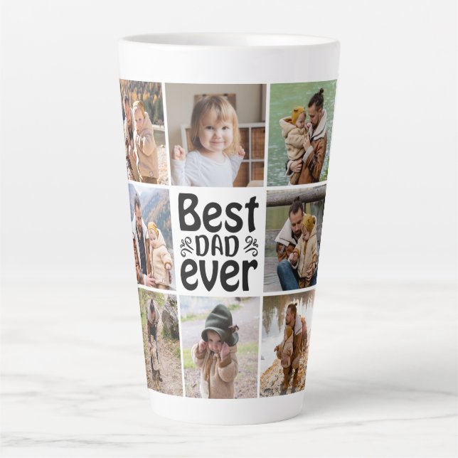 Erstellen Sie Ihre eigene 8-FotoCollage Bester Vat Milchtasse (Vorderseite)