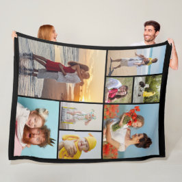 Erstellen Sie Ihre eigene 8 FotoCollage Fleecedecke