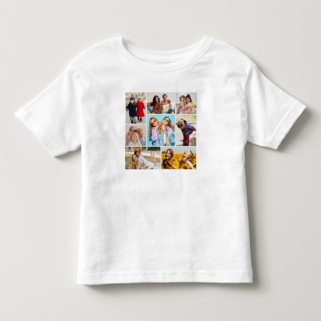Erstellen Sie Ihre eigene 8 FotoCollage Kleinkind T-shirt (Vorderseite)