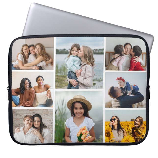 Erstellen Sie Ihre eigene 8 FotoCollage Laptopschutzhülle (Vorderseite)