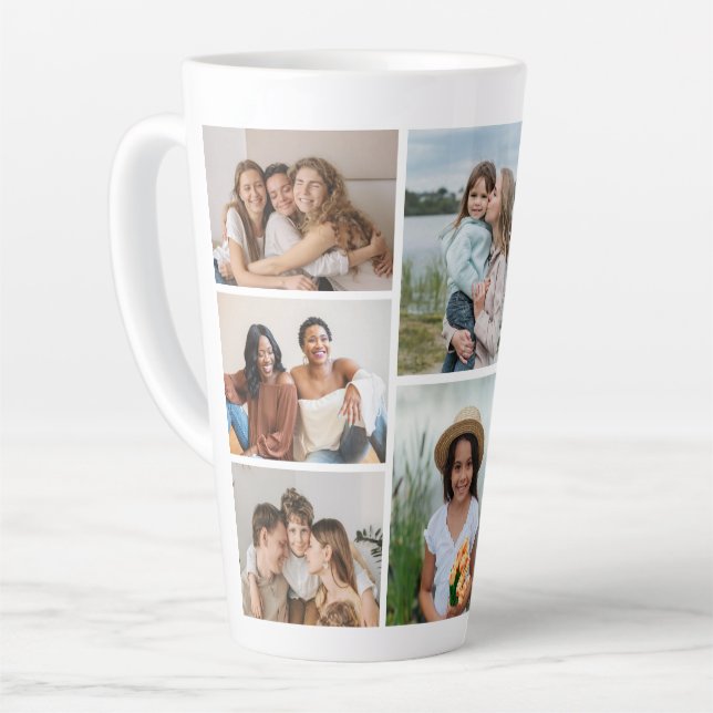 Erstellen Sie Ihre eigene 8 FotoCollage Milchtasse (Linke Ecke)