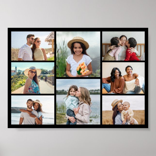 Erstellen Sie Ihre eigene 8 FotoCollage Poster (Vorne)