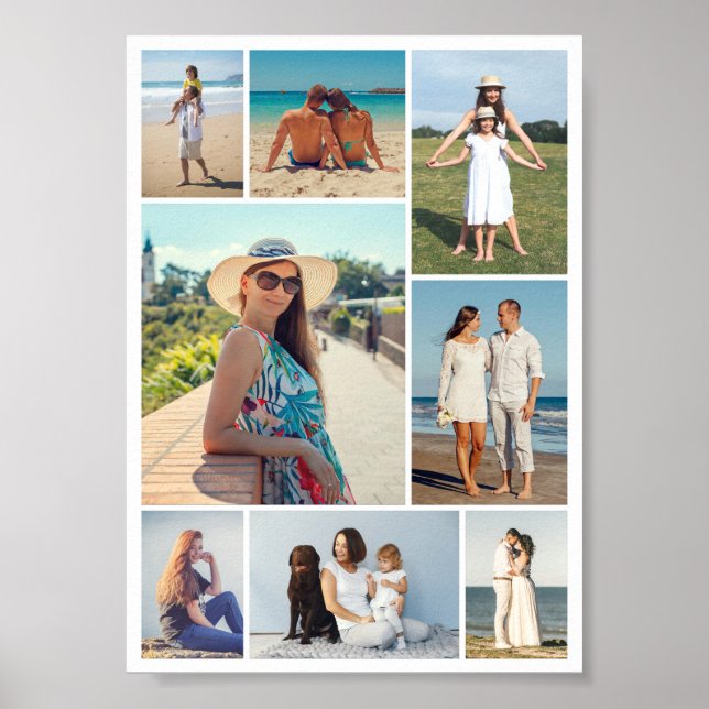 Erstellen Sie Ihre eigene 8 FotoCollage Poster (Vorne)