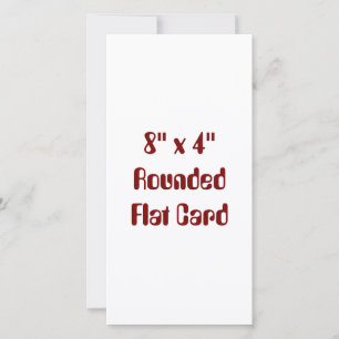 Erstellen Sie Ihre eigene 8" x 4" abgerundete flac