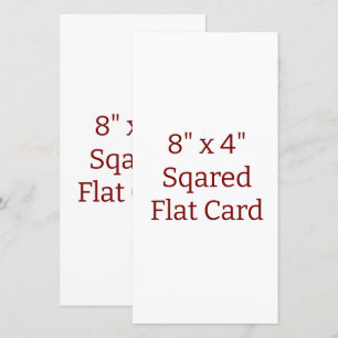 Erstellen Sie Ihre eigene 8" x 4" flache Karte im 