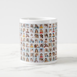Erstellen Sie Ihre eigene 96-Foto-Collage Jumbo-Tasse