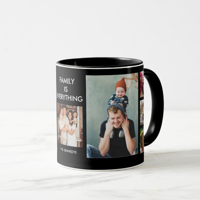 Erstellen Sie Ihre eigene 9-Familie Foto Collage B Tasse (VorderseiteRechts)