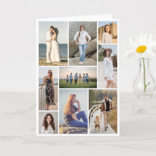 Erstellen Sie Ihre eigene 9-Foto-Collage gefaltet Karte