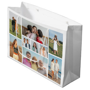 Erstellen Sie Ihre eigene 9-Foto-Collage Große Geschenktüte
