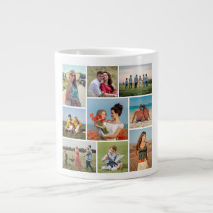Erstellen Sie Ihre eigene 9-Foto-Collage Jumbo-Tasse