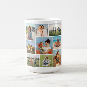 Erstellen Sie Ihre eigene 9-Foto-Collage Kaffeetasse