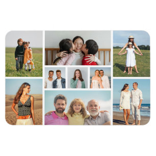 Erstellen Sie Ihre eigene 9-Foto-Collage Magnet