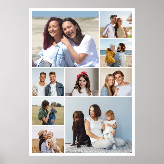 Erstellen Sie Ihre eigene 9-Foto-Collage Poster (Vorne)