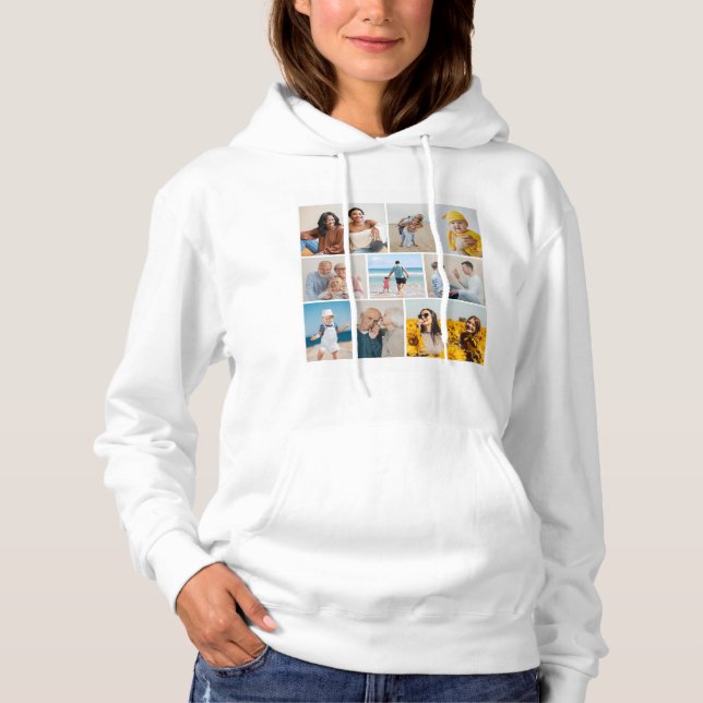 Erstellen Sie Ihre eigene 9 FotoCollage Hoodie (Vorderseite)