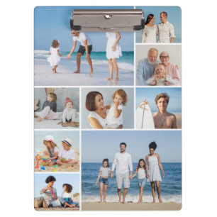 Erstellen Sie Ihre eigene 9 FotoCollage Klemmbrett