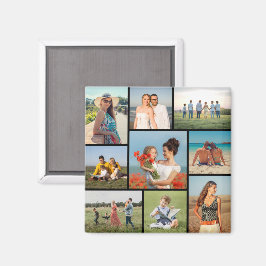 Erstellen Sie Ihre eigene 9 FotoCollage Magnet