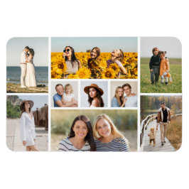 Erstellen Sie Ihre eigene 9 FotoCollage Magnet
