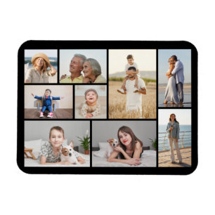 Erstellen Sie Ihre eigene 9 FotoCollage Magnet