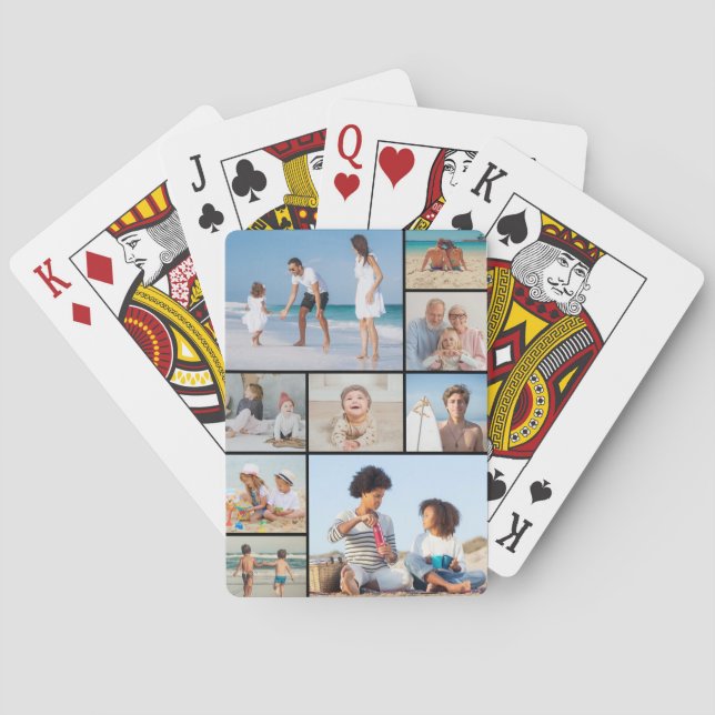 Erstellen Sie Ihre eigene 9 FotoCollage Spielkarten (Rückseite)