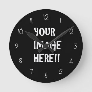 Erstellen Sie Ihre eigene Acryl-Runde (Medium)-Uhr Runde Wanduhr