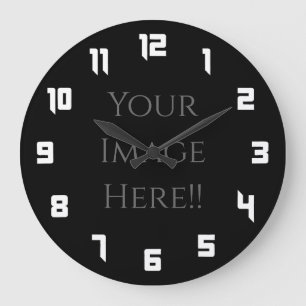 Erstellen Sie Ihre eigene AcryliPrint®HD-Großuhr Große Wanduhr