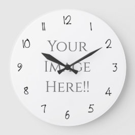 Erstellen Sie Ihre eigene AcryliPrint®HD-Großuhr Große Wanduhr