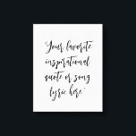 Erstellen Sie Ihre eigene Angebotskalligrafie Leinwanddruck<br><div class="desc">Entwerfen Sie Ihre eigene,  maßgeschneiderte Anführungsleinwand mit eleganter minimalistischer Kalligraphie-Typografie.</div>