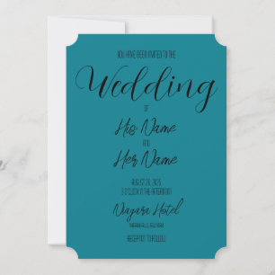 Erstellen Sie Ihre eigene Aquamarine Hochzeit Einladung